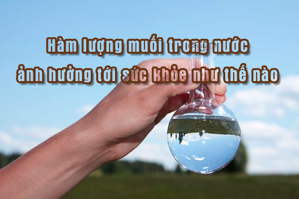 Hàm lượng muối có trong nước ảnh hưởng tới sức khỏe như thế nào?