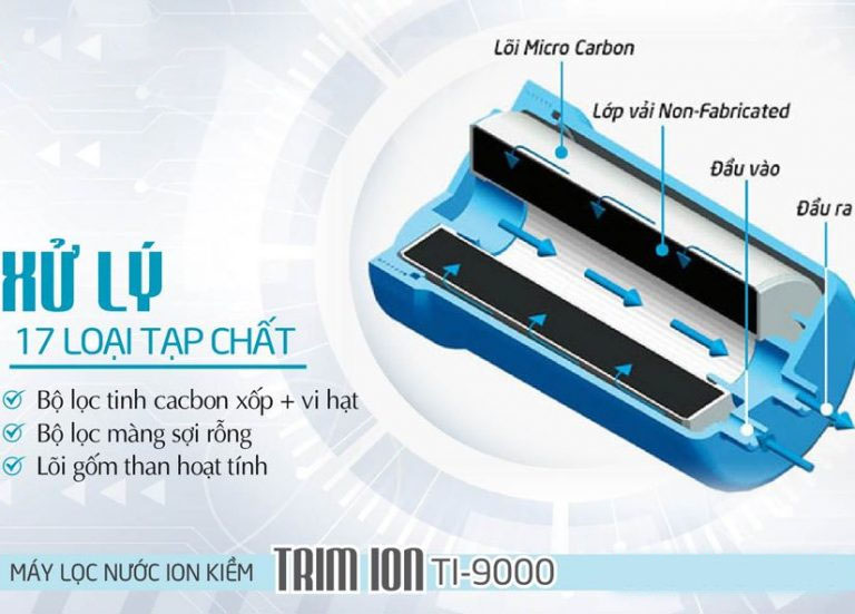 Máy lọc nước ion kiềm Trim ion TI-9000