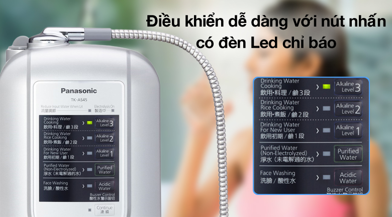 Bảng điều khiển bấm cơ học chỉ dẫn ngôn ngữ tiếng Anh - Trung