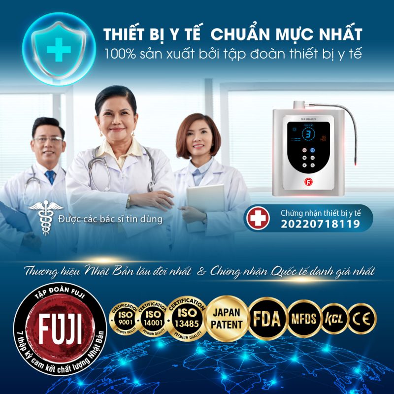 Máy lọc nước iON kiềm Fuji Smart P9