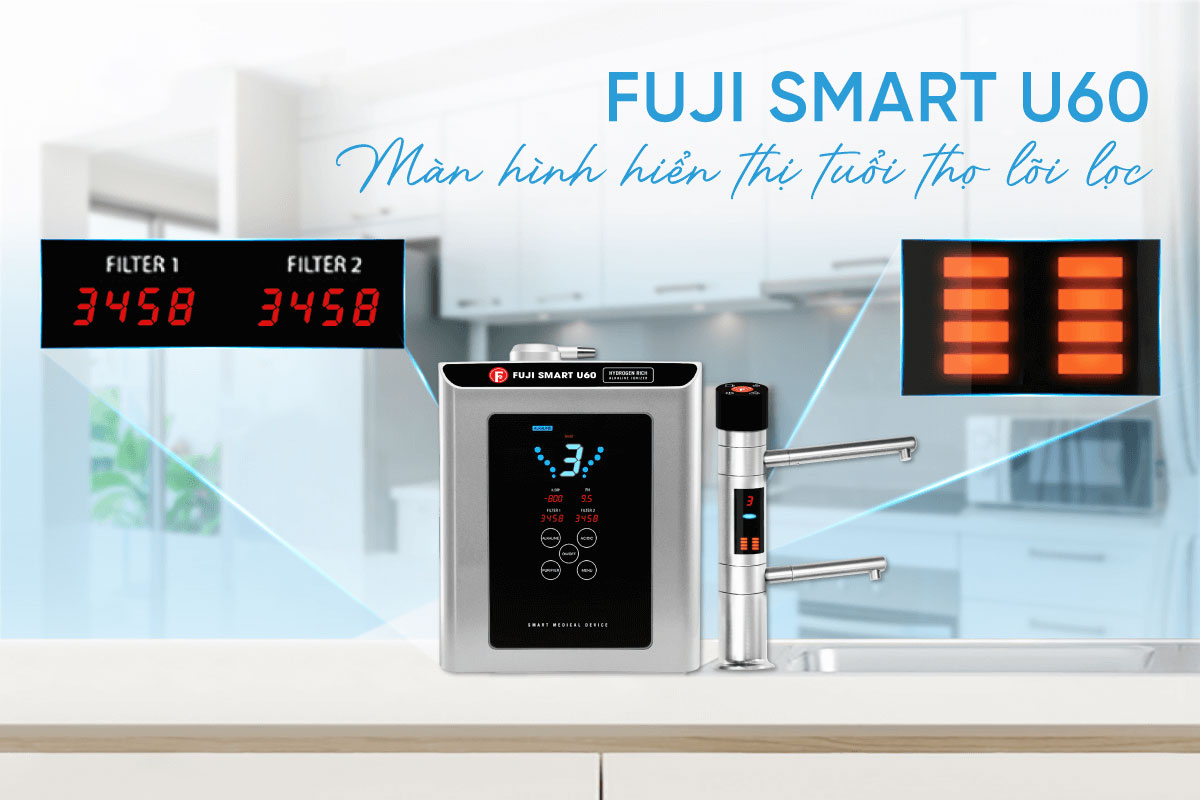 Máy lọc nước iON kiềm Fuji Smart U60