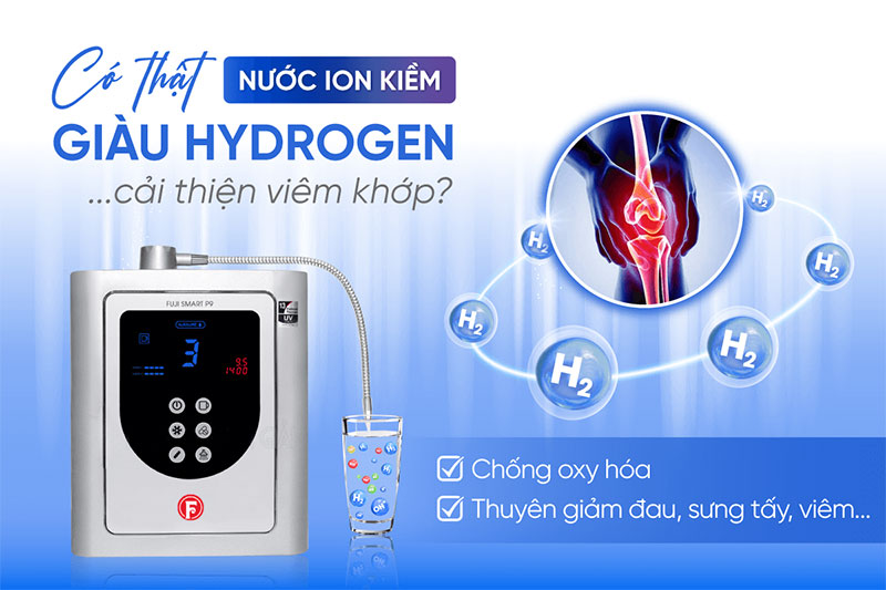 Tác dụng của nước hydrogen với bệnh viêm khớp