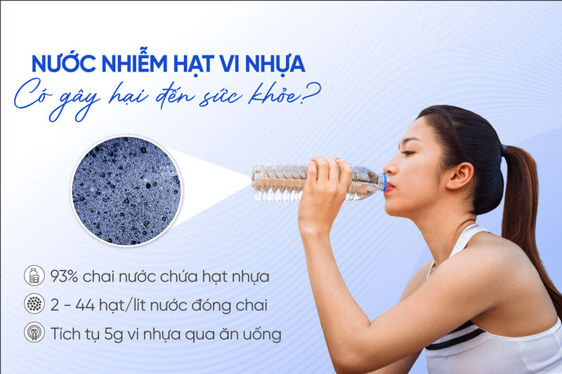 Hạt vi nhựa có trong nước có gây hại cho sức khỏe không?