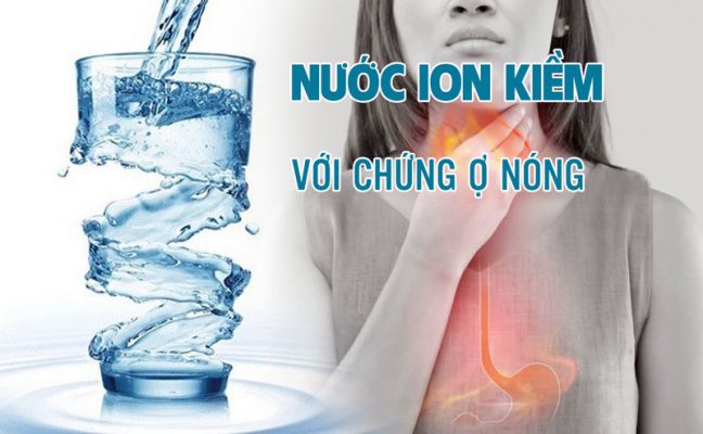 Công dụng của nước ion kiềm với chứng ợ nóng