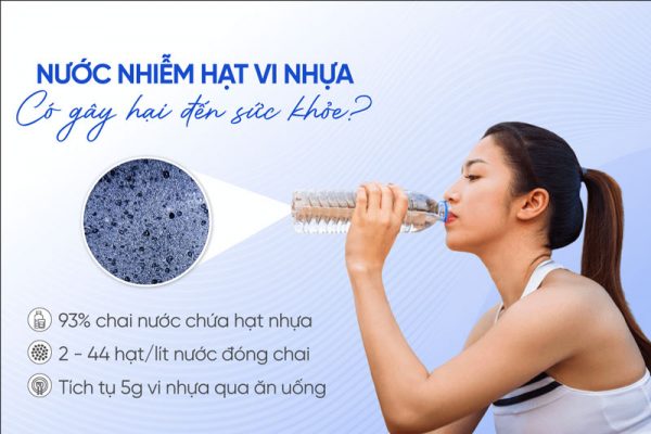 Hạt vi nhựa có trong nước có gây hại cho sức khỏe không?